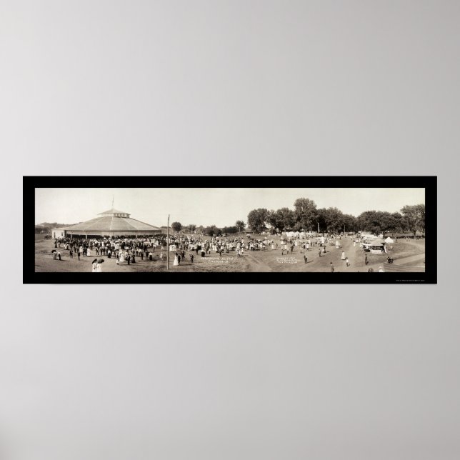 Póster Chautauqua Clarinda IA Foto 1908 (Frente)