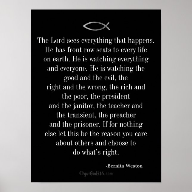 Poster Chaves de cotações Inspiracionais para Disciplina (Frente)