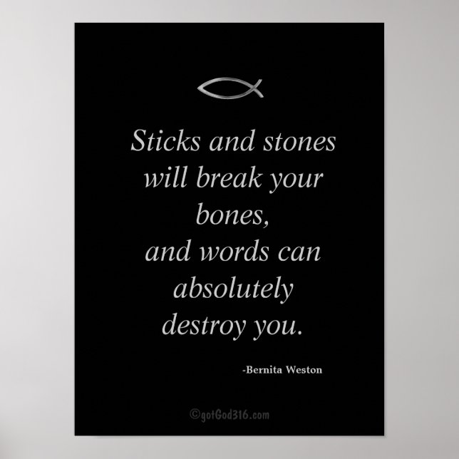 Poster Chaves de cotações Inspiracionais para Disciplina (Frente)