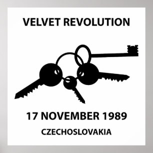 Poster Chaves tilintando - símbolo da revolução de veludo