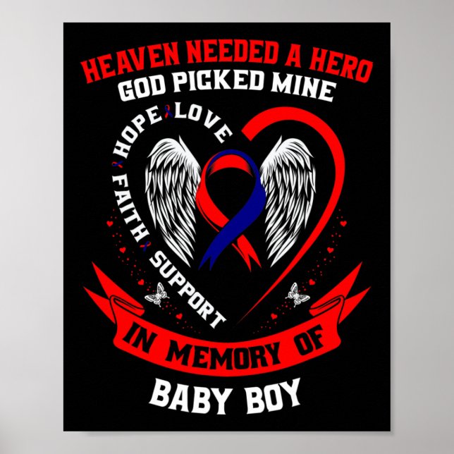 Poster Chd Heart Disease Awareness In Memory Of Son By  (Frente)