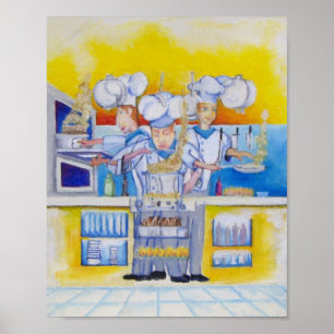 Póster Che se na pintura a óleo do trabalho