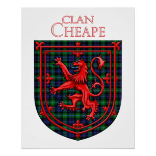 Póster Cheape da Xadrez escocesa Torosay Tartan