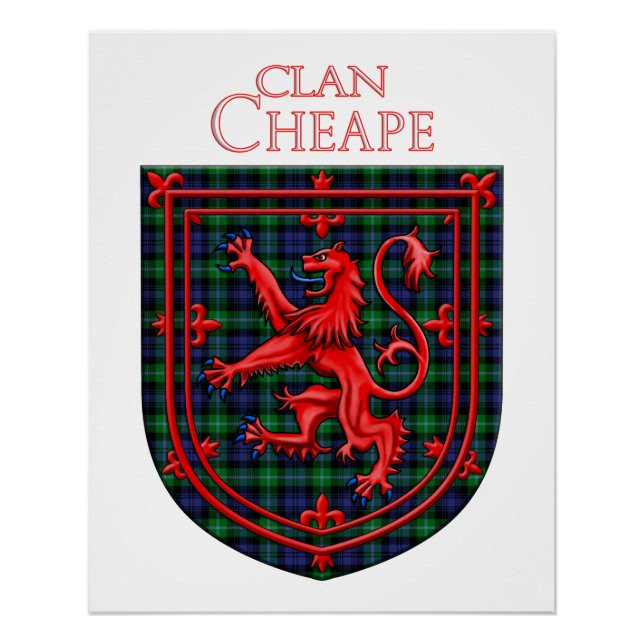 Póster Cheape da Xadrez escocesa Torosay Tartan (Frente)