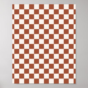 Poster Checar o quadro de verificação do Terracotta com