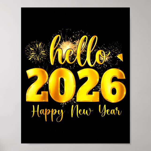 Poster Cheer To The New Year Happy New Year 2026 Party  (Frente)