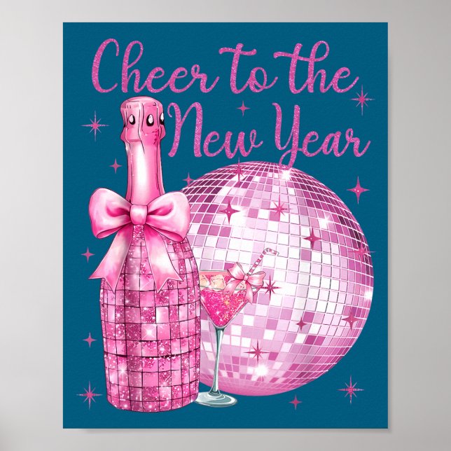 Poster Cheer To The New Year Happy New Year 2026 Party Di (Frente)