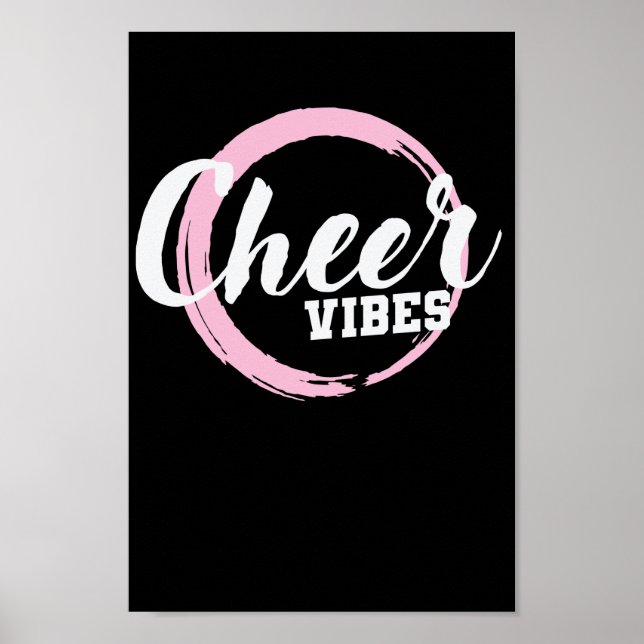 Poster Cheer Vibes Cheerleader Turnen anfeuern (Frente)