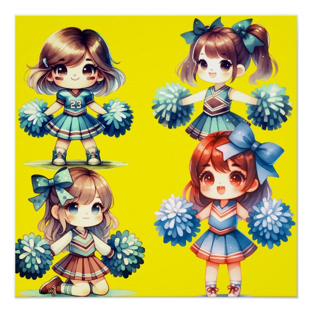 Póster Cheerleader brilhante Poster (Frente)