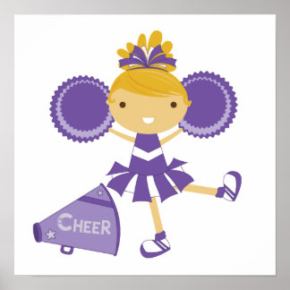 Póster Cheerleader em Roxo