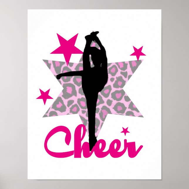 Poster Cheerleader rosa (Frente)