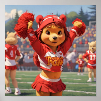 Poster Cheerleader Winnie the Pooh 1
