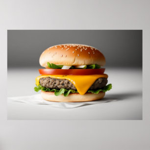 Poster Cheeseburger saboroso