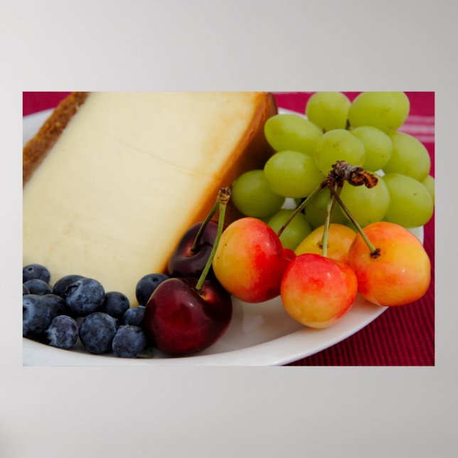 Poster Cheesecake com Fruta (Frente)