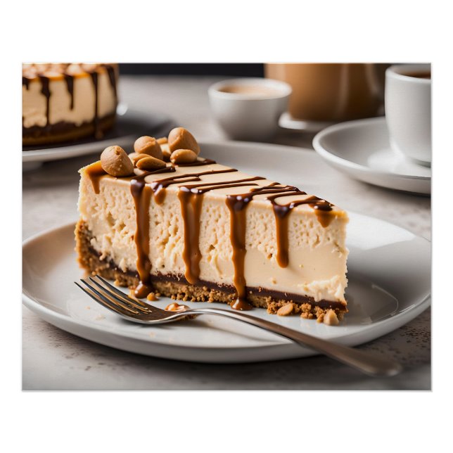 Póster Cheesecake de Manteiga de Amendoim (Frente)
