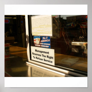 Poster Cheesesteaks de Genos ao pedir fale o inglês