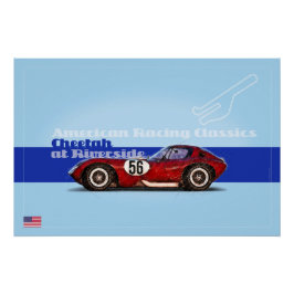 Póster Cheetah at Riverside