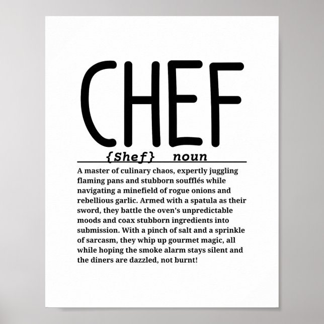 Poster Chef (Frente)
