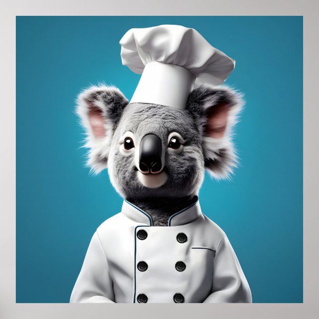 Poster Chef Koala (Frente)