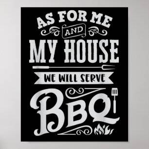 Poster Chef-Mestre da Piada Engraçada de Churrasco Barbec