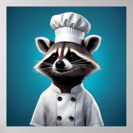 Poster Chef Raccoon