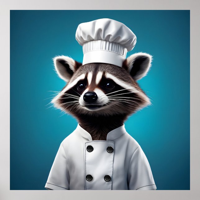 Poster Chef Raccoon (Frente)