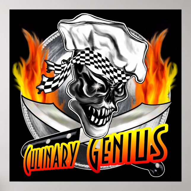 Póster Chef Skull 5 (Frente)