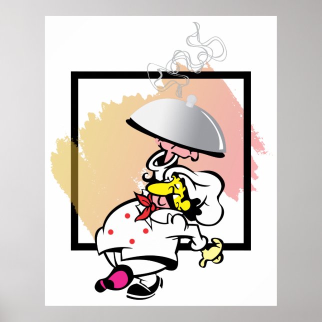 Poster Chef Wall art para Restaurante de Comida Cook da C (Frente)