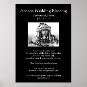 Póster Chefe da bênção do casamento de Apache
