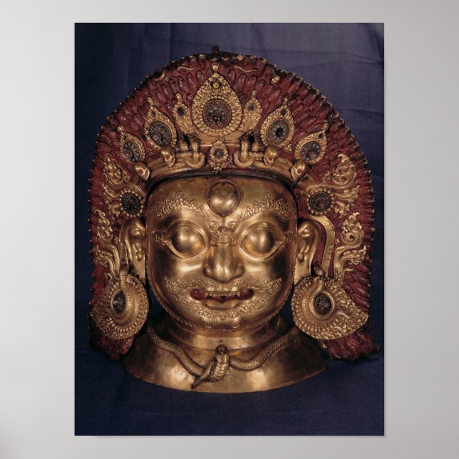 Poster Chefe de Bhairava, final do século XVII (Frente)