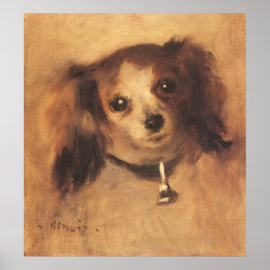 Póster Chefe de Cão de Pierre Renoir, Vintage Fine Art