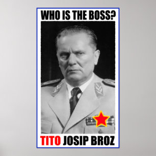PÓSTER CHEFE DE JOSIP BROZ TITO DO MARECHAL