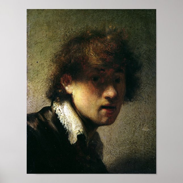 Póster Chefe de um Jovem ou Autorretrato, 1629 (Frente)