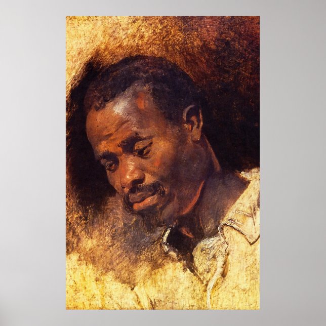 Póster Chefe de um Negro de Rubens (Frente)