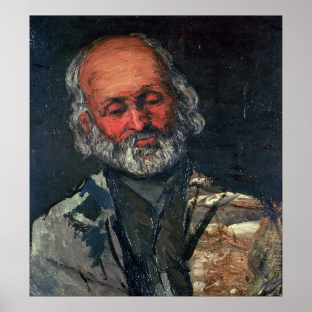 Póster Chefe de um Velho Homem, c.1866 (Frente)