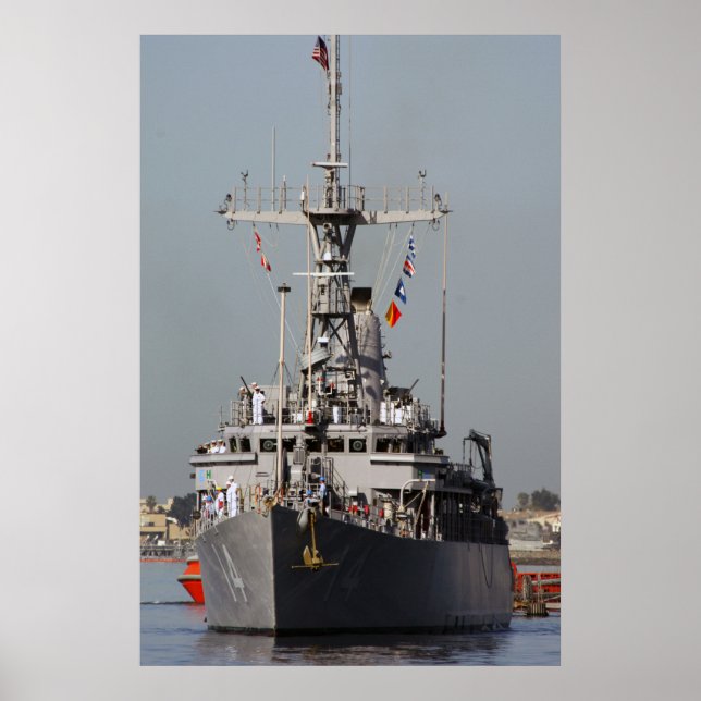 Póster Chefe de USS (MCM 14) (Frente)