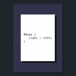 Poster Chefe é sempre a CSS engraçada<br><div class="desc">O chefe é sempre certo é um trocadilho CSS. Este poster é perfeito para decoração de escritórios,  iniciações ou locais de trabalho.</div>