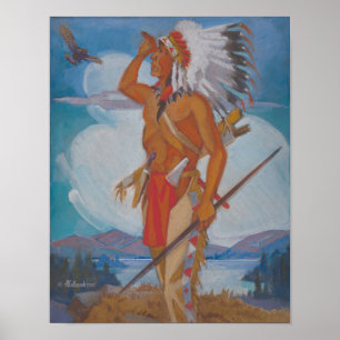 Poster Chefe Hunting Eagle - Kulhanek (1967)