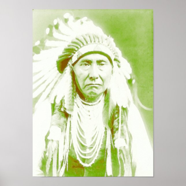 Poster Chefe Joseph Native American (Frente)