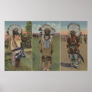 Póster Chefe Nuvem Vermelha, Chefe Dewey Beard