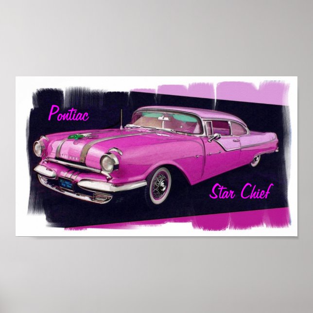 Póster Chefe Pontiac Star 1955 (Frente)