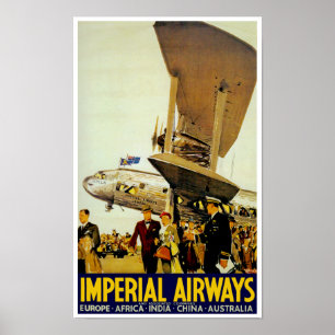 Póster Chegada de Imperial Airways