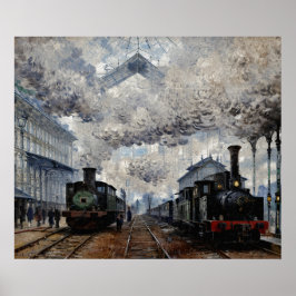 Poster Chegada do comboio normando