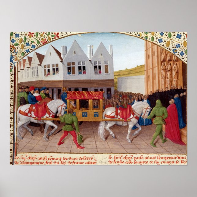 Poster Chegada do imperador Charles IV (Frente)