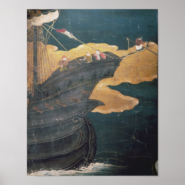 Poster Chegada dos portugueses no Japão (Frente)