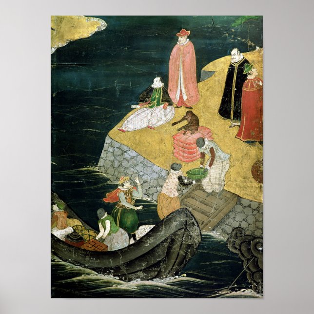 Póster Chegada dos portugueses no Japão 3 (Frente)