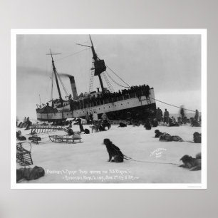 Póster Chegada Nome do navio, Alaska 1914