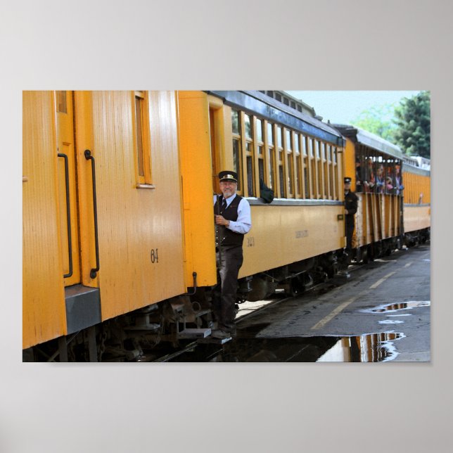 Póster Chegando ao aterro de trem de Durango (Frente)