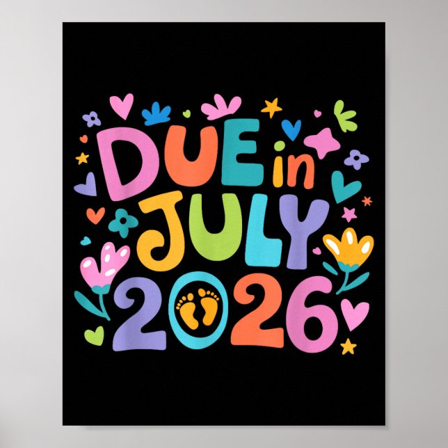 Poster Chegando Julho 2026 Data de Nascimento Nova Mãe Gr (Frente)