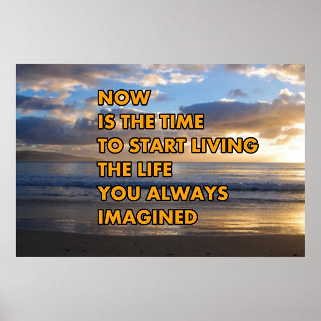 Poster Chegou a hora de começar a viver (Frente)